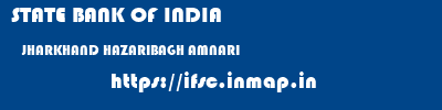 STATE BANK OF INDIA  JHARKHAND HAZARIBAGH AMNARI   ifsc code